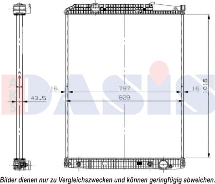 AKS Dasis 131005S - Radiators, Motora dzesēšanas sistēma autodraugiem.lv