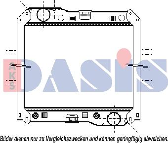 AKS Dasis 131002N - Radiators, Motora dzesēšanas sistēma autodraugiem.lv