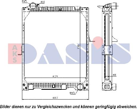 AKS Dasis 131100N - Radiators, Motora dzesēšanas sistēma autodraugiem.lv