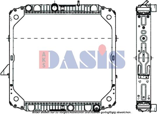 AKS Dasis 131810N - Radiators, Motora dzesēšanas sistēma autodraugiem.lv