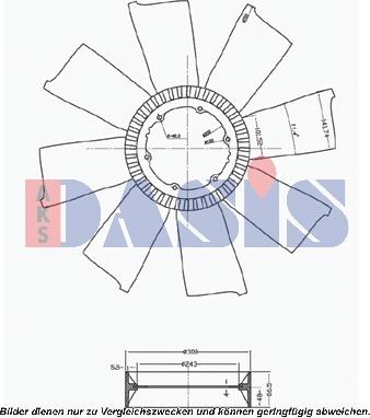 AKS Dasis 138800N - Ventilatora darba rats, Motora dzesēšanas sistēma autodraugiem.lv