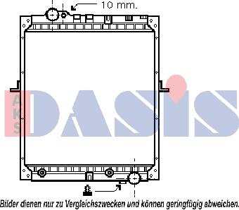 AKS Dasis 132430N - Radiators, Motora dzesēšanas sistēma autodraugiem.lv