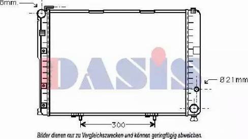 AKS Dasis 120049N - Radiators, Motora dzesēšanas sistēma autodraugiem.lv