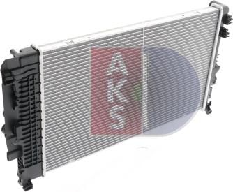 AKS Dasis 120047N - Radiators, Motora dzesēšanas sistēma autodraugiem.lv