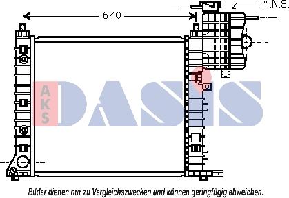 AKS Dasis 120083N - Radiators, Motora dzesēšanas sistēma autodraugiem.lv