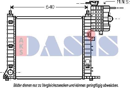 AKS Dasis 120082N - Radiators, Motora dzesēšanas sistēma autodraugiem.lv