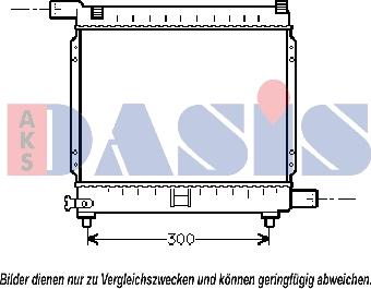 AKS Dasis 120390N - Radiators, Motora dzesēšanas sistēma autodraugiem.lv