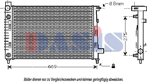 AKS Dasis 121750N - Radiators, Motora dzesēšanas sistēma autodraugiem.lv