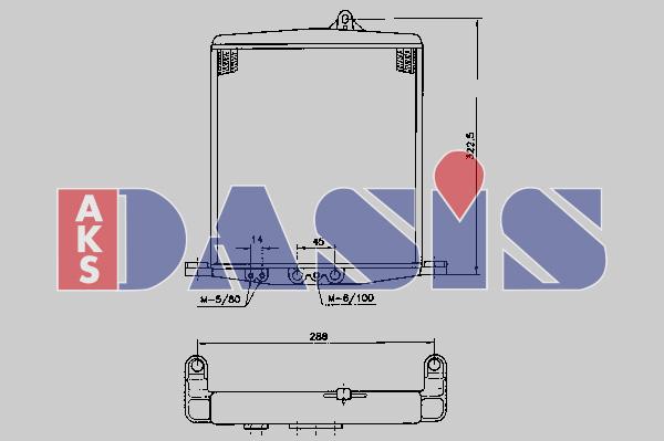 AKS Dasis 176150N - Eļļas radiators, Motoreļļa autodraugiem.lv