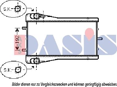 AKS Dasis 172005N - Radiators, Motora dzesēšanas sistēma autodraugiem.lv