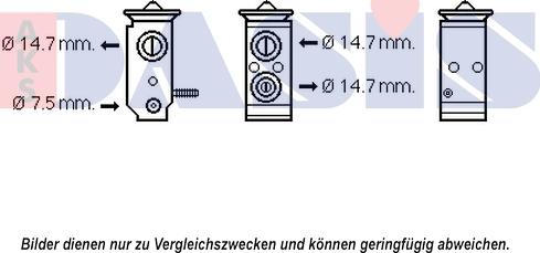 AKS Dasis 840197N - Izplešanās vārsts, Gaisa kond. sistēma autodraugiem.lv