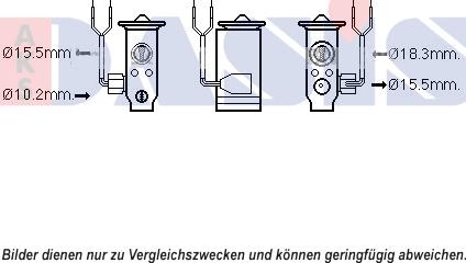 AKS Dasis 840256N - Izplešanās vārsts, Gaisa kond. sistēma autodraugiem.lv