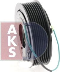 AKS Dasis 855002N - Elektromagnētiskais sajūgs, Gaisa kond. kompresors autodraugiem.lv