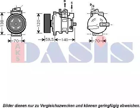 AKS Dasis 850068N - Kompresors, Gaisa kond. sistēma autodraugiem.lv