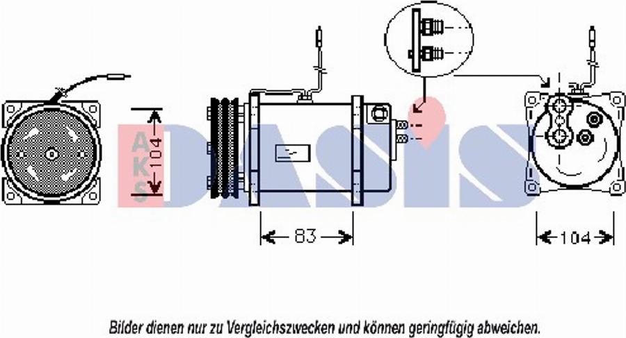 AKS Dasis 850840N - Kompresors, Gaisa kond. sistēma autodraugiem.lv