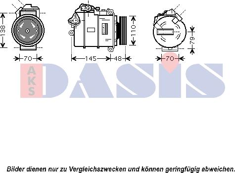 AKS Dasis 850358N - Kompresors, Gaisa kond. sistēma autodraugiem.lv