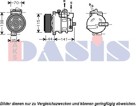 AKS Dasis 850379N - Kompresors, Gaisa kond. sistēma autodraugiem.lv