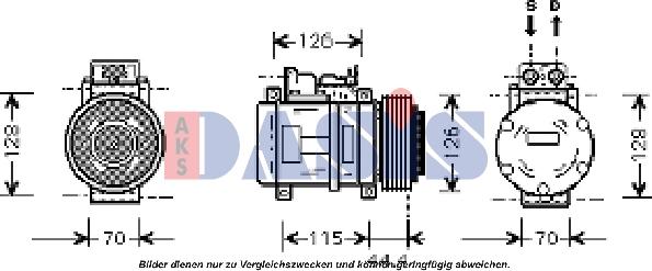 AKS Dasis 851403N - Kompresors, Gaisa kond. sistēma autodraugiem.lv