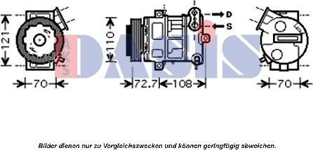 AKS Dasis 851555N - Kompresors, Gaisa kond. sistēma autodraugiem.lv