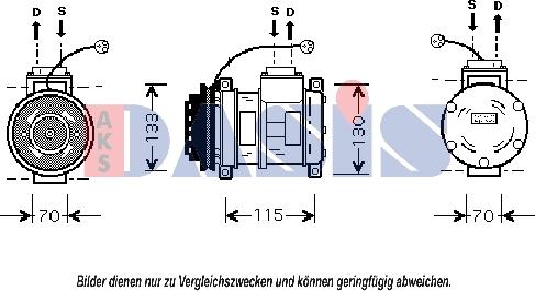 AKS Dasis 851001N - Kompresors, Gaisa kond. sistēma autodraugiem.lv