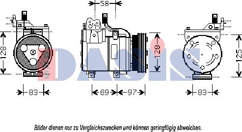 AKS Dasis 851391N - Kompresors, Gaisa kond. sistēma autodraugiem.lv