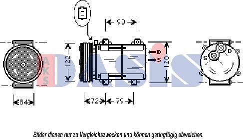 AKS Dasis 851378N - Kompresors, Gaisa kond. sistēma autodraugiem.lv