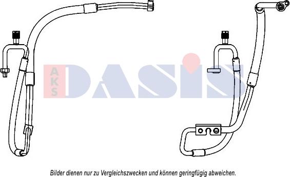 AKS Dasis 885877N - Augst / Zemspiediena cauruļvads, Gaisa kond. sist. autodraugiem.lv