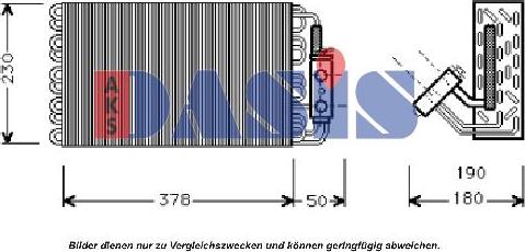 AKS Dasis 820262N - Iztvaikotājs, Gaisa kondicionēšanas sistēma autodraugiem.lv