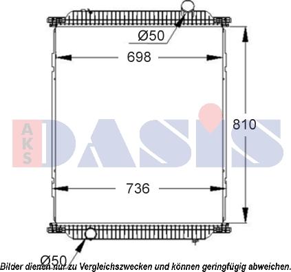 AKS Dasis 390008S - Radiators, Motora dzesēšanas sistēma autodraugiem.lv