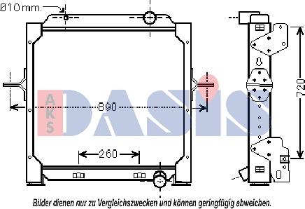 AKS Dasis 390035N - Radiators, Motora dzesēšanas sistēma autodraugiem.lv