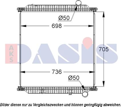 AKS Dasis 390035S - Radiators, Motora dzesēšanas sistēma autodraugiem.lv