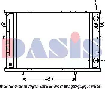 AKS Dasis 390340N - Radiators, Motora dzesēšanas sistēma autodraugiem.lv
