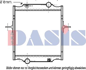 AKS Dasis 390260N - Radiators, Motora dzesēšanas sistēma autodraugiem.lv