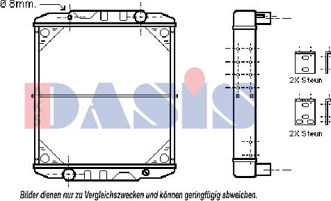 AKS Dasis 390280N - Radiators, Motora dzesēšanas sistēma autodraugiem.lv