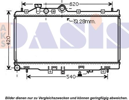 AKS Dasis 350042N - Radiators, Motora dzesēšanas sistēma autodraugiem.lv