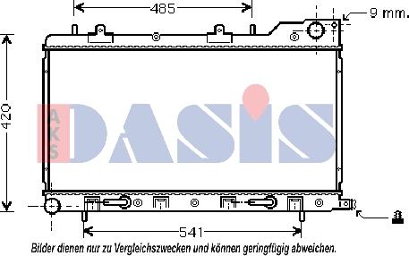 AKS Dasis 350018N - Radiators, Motora dzesēšanas sistēma autodraugiem.lv