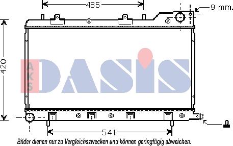 AKS Dasis 350017N - Radiators, Motora dzesēšanas sistēma autodraugiem.lv