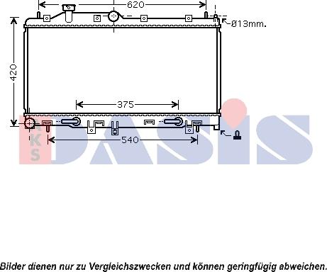 AKS Dasis 350034N - Radiators, Motora dzesēšanas sistēma autodraugiem.lv