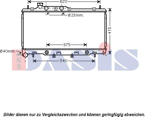 AKS Dasis 350035N - Radiators, Motora dzesēšanas sistēma autodraugiem.lv