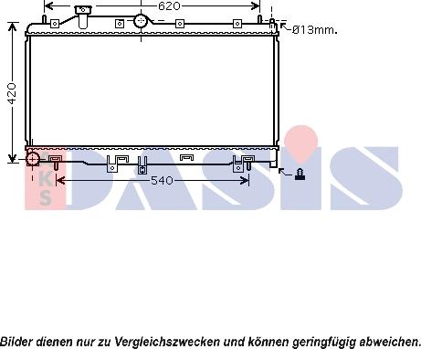 AKS Dasis 350033N - Radiators, Motora dzesēšanas sistēma autodraugiem.lv