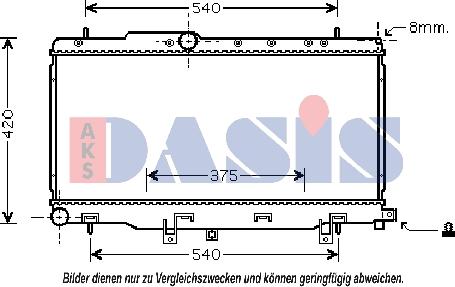 AKS Dasis 350027N - Radiators, Motora dzesēšanas sistēma autodraugiem.lv