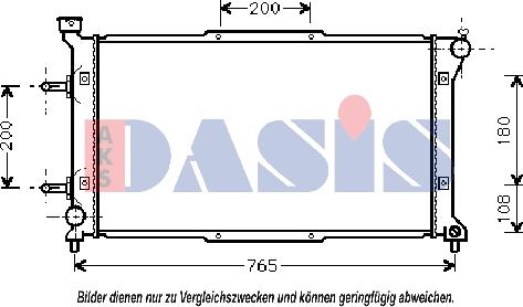 AKS Dasis 350250N - Radiators, Motora dzesēšanas sistēma autodraugiem.lv