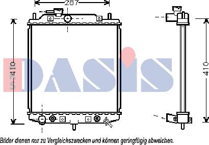 AKS Dasis 360012N - Radiators, Motora dzesēšanas sistēma autodraugiem.lv