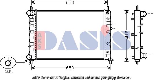 AKS Dasis 300000N - Radiators, Motora dzesēšanas sistēma autodraugiem.lv