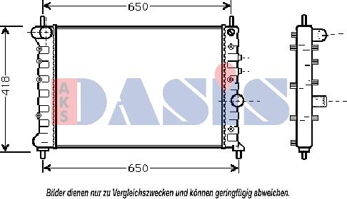 AKS Dasis 300003N - Radiators, Motora dzesēšanas sistēma autodraugiem.lv