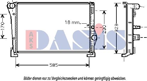 AKS Dasis 300002N - Radiators, Motora dzesēšanas sistēma autodraugiem.lv