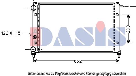 AKS Dasis 330090N - Radiators, Motora dzesēšanas sistēma autodraugiem.lv