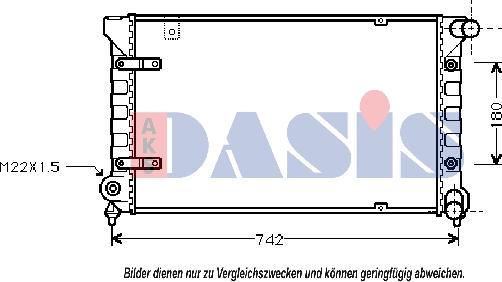 AKS Dasis 330050N - Radiators, Motora dzesēšanas sistēma autodraugiem.lv