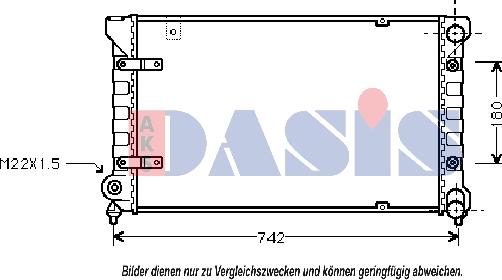 AKS Dasis 330001N - Radiators, Motora dzesēšanas sistēma autodraugiem.lv