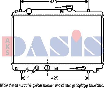 AKS Dasis 320004N - Radiators, Motora dzesēšanas sistēma autodraugiem.lv